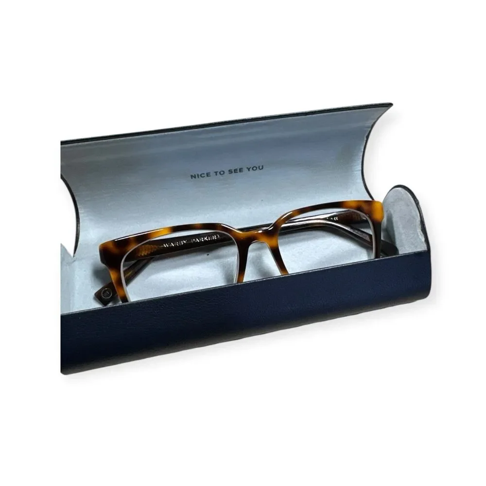 Warby Parker Hughes Eyeglasses Full Rim Frame‎ Tortoise Shell Brown 54-18-145mm